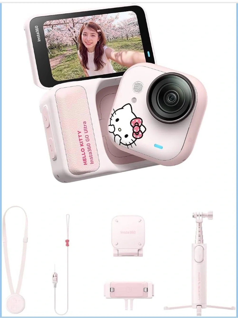 Hello Kitty Pink GO Ultra Action Camera Bundle